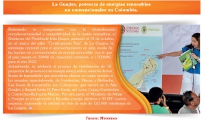 La Guajira, potencia de energías renovables no convencionales en Colombia.