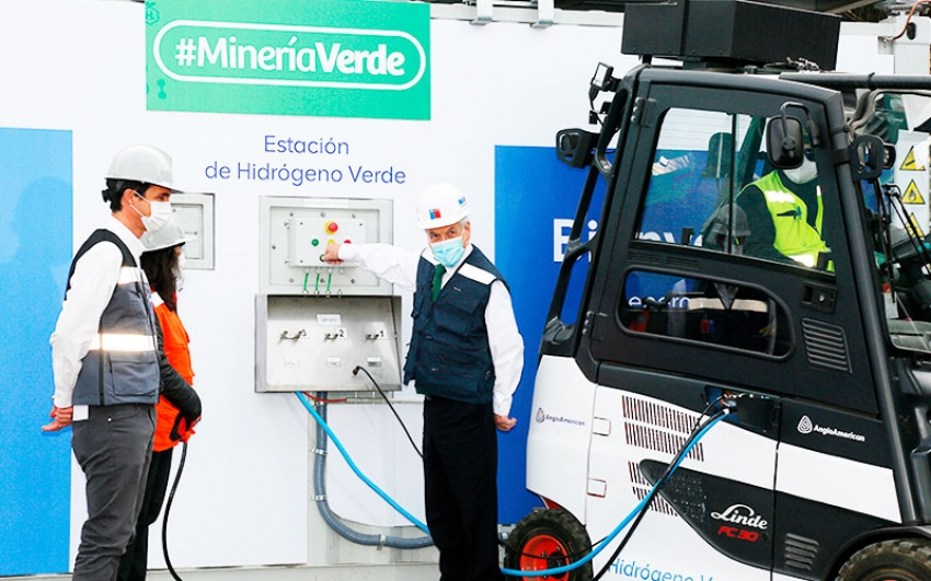 El presidente Piñera abre la primera estación de hidrógeno verde de Chile