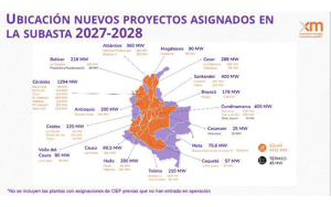 Con base en informe de XM: Resultados de la Subasta Primaria del Cargo por Confiabilidad