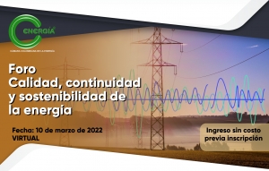 Foro calidad, continuidad y sostenibilidad de la energía